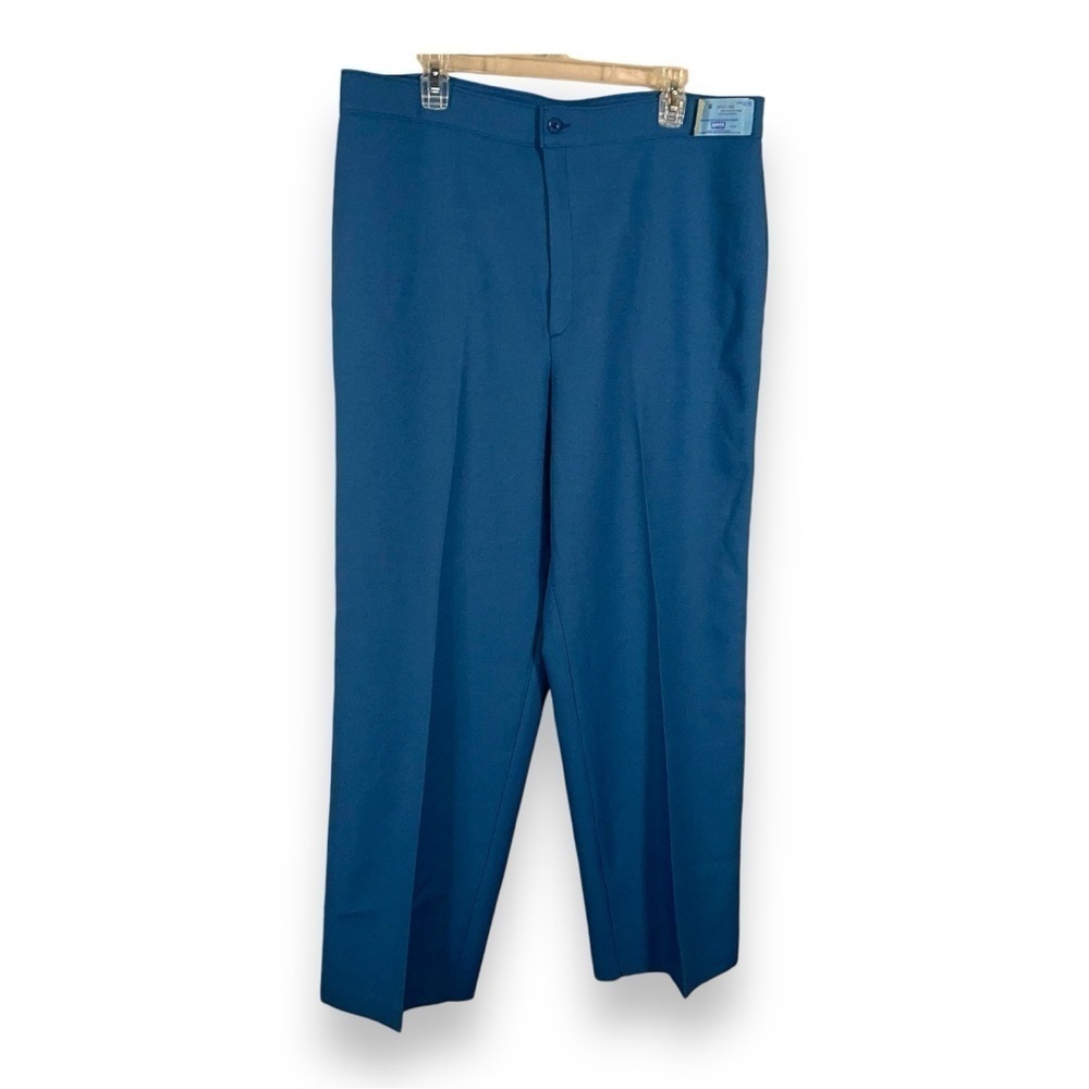 NEW VINTAGE LEVIS WOMENS BLUE DRESS PANTS 38 WAIST STRETCH PULL ON